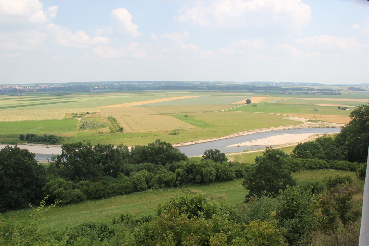 Blick auf Donau von Heuneburg aus